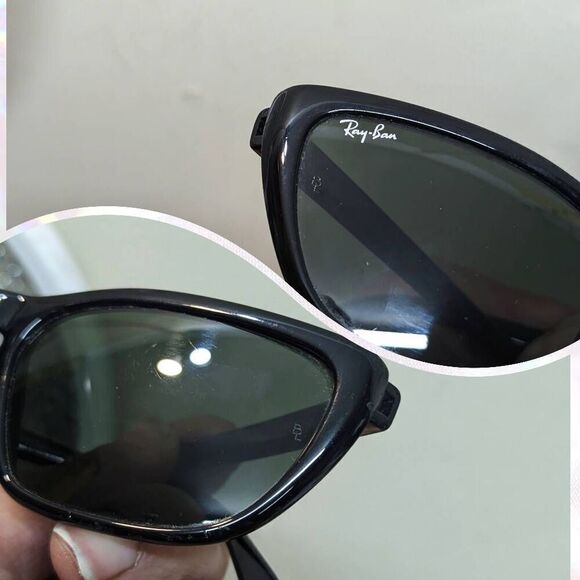 80s Ray-Ban B&L Predator Series Cats Glossy Black Vintage Sunglasses. W1845 - Picture 7 of 8